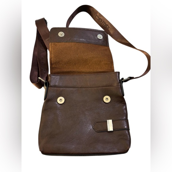 Bag LEVIS A CAMP brown sac à bandoulière cuir - Picture 2 of 7